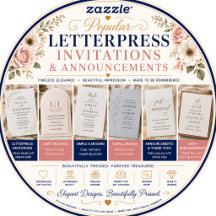 Popular Letterpress Invitations & Announcements