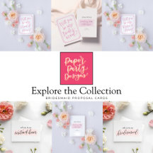 Bridal Party Proposal Cards | Chic & Customizable