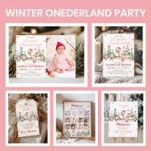 Winter Onederland Woodland Birthday