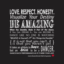 Inspirational Dance Quotes Posters - w/Carrie