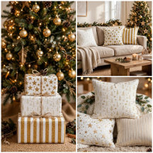 White and Gold Glitter Stripe Collection , Luxury 