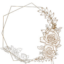 Elegant Lavender Floral Monogram Personalized Init