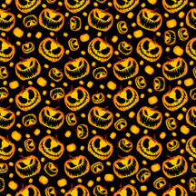 Black Spooky Halloween Pumpkins