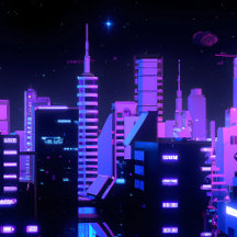 Cyberpunk themed Canvases and Posters