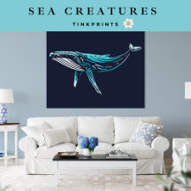 Sea Creatures Coastal Wall Art