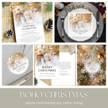 Boho Photo Overlay Christmas 