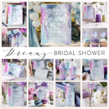 Dreamy Spring Watercolor Bridal Shower Collection