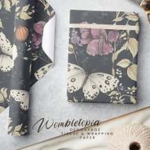 Vintage Botanical Moth & Butterfly Halloween
