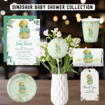 Dino Egg Boys Baby Shower Suite