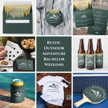 Rustic Outdoor Adventure Bachelor Weekend