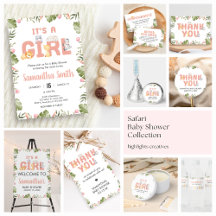 Safari Baby Shower Party Collection