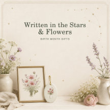 Written in the Stars & Flowers | Birth Month Gifts