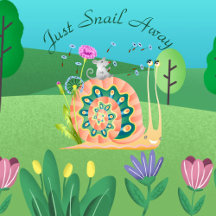 Just Snail Away Baby  Nursery Décor