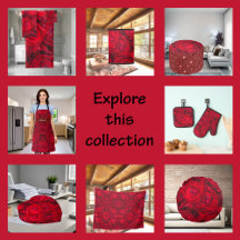 Red rose blossoms with dewdrops