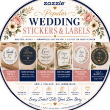 Popular Wedding Stickers & Labels