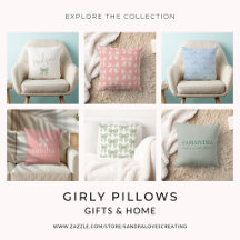 Coquette & Girly Throw Pillows