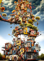 Pueblo que crece a lo alto