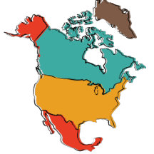 North America Retro T-Shirts