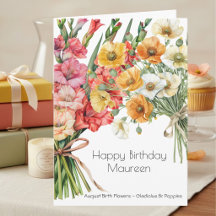 BIRTH MONTH FLOWERS BIRTHDAY CARDS & GIFTS