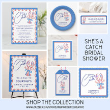 She's A Catch Lobster Bridal Shower Collection