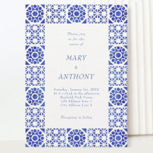 Blue Tile Mediterranean Wedding 