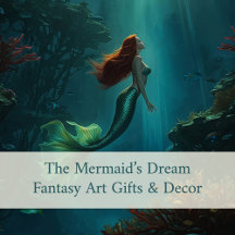Mermaid’s Dream Fantasy Art Underwater Scene