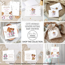 Cute Animals Gender Neutral Baby Shower