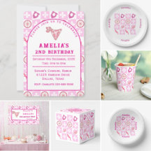 Western Cowgirl Birthday Party Suite