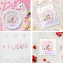 Cute Rainbow Unicorn Magical Birthday - Collection