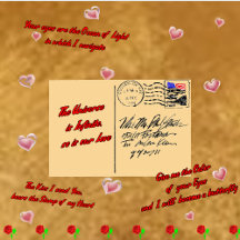 Poetry about Love on Postcards