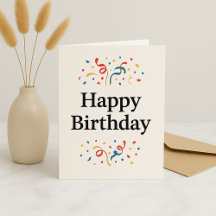 Traditional Birthday Card