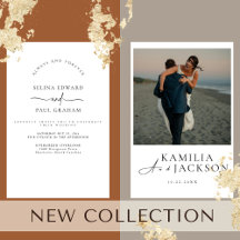 Modern Half Front Photo Invitation - Elegant 