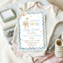 Silly Goose Gingham 1st Birthday Collection