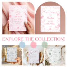 Elegant Safari Jungle Animals Baby Shower