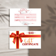 gift voucher christmas/ gift certificate christmas