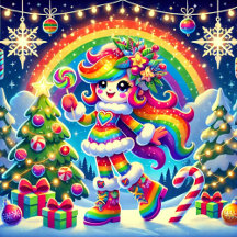 Care bears and rainbow brite  christmas themes