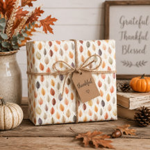 AUTUMN LEAVES GIFT WRAP & ACCESSORIES COLLECTION