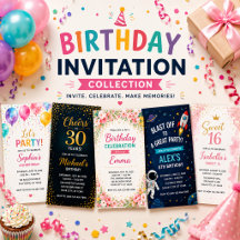 Birthday Invitations Cards