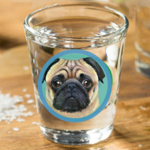 Dog Photo Shot Glasses (Great Stocking Stuffers)