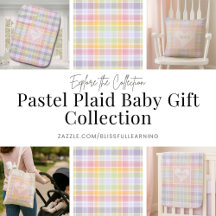 Pastel Plaid Baby Gift Collection 