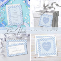 Blue Hearts Baby Shower