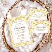 Elegant Honeycomb Bee Baby Shower