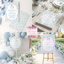 Vintage Rocking Horse Boy Baby Shower