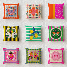 Dopamine Aesthetic Maximalist Throw Pillow Set 30