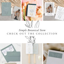 wedding | simple botanical stem