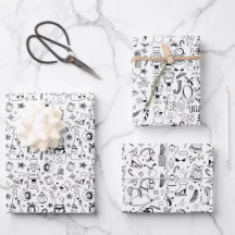 Black & White Wrapping Paper