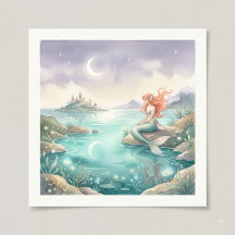 Ocean Magic & Enchanted Fantasy Watercolor Art