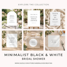 Modern Minimalist Bridal Shower Collection