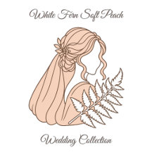 White Fern Soft Peach Wedding Collection