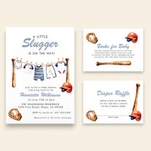 Little slugger baby shower collection